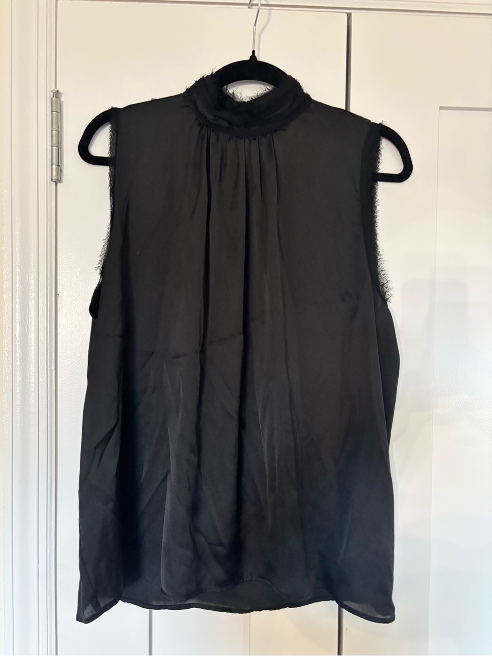 Zara Black Sleeveless Mock Neck Camisole
